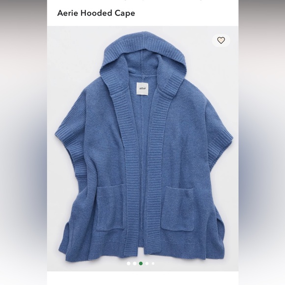 Aerie Blue Women's Cardigan Sweater - Picture 4 of 4